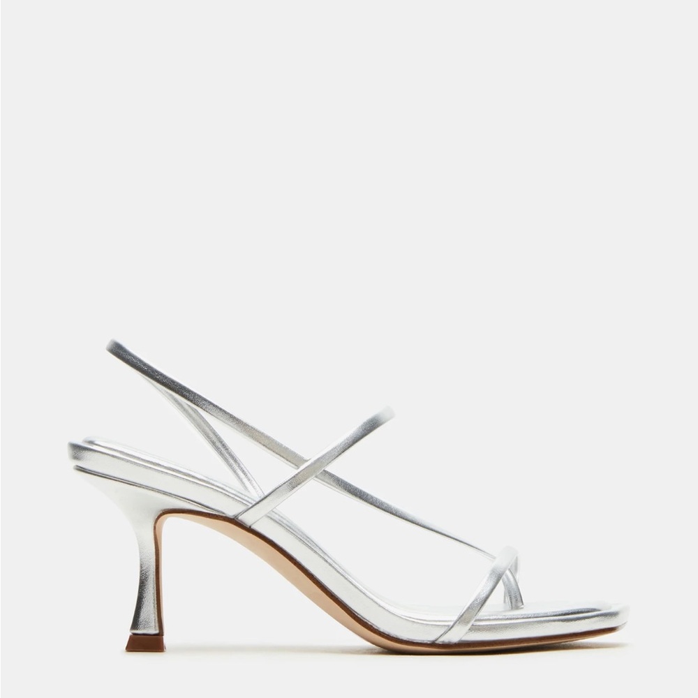 Steve Madden Locke Silver Heels